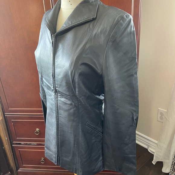 Florence Italy Davide Cerasi leather jacket - Picture 6 of 7